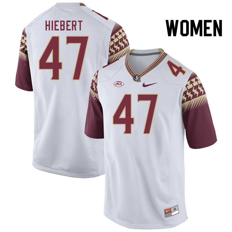 Women #47 Donny Hiebert Florida State Seminoles College Football Jerseys Stitched Sale-White
